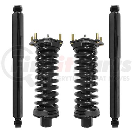 Unity Automotive 4-11201-253020-001 Front and Rear Suspension Strut and Coil Spring Assembly Shock Absorber Kit