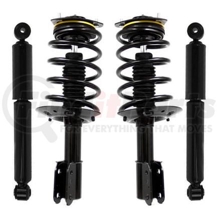 Unity Automotive 4-11210-251130-001 Front and Rear Suspension Strut and Coil Spring Assembly Shock Absorber Kit