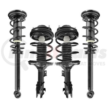 Unity Automotive 4-11191-15940-001 Front and Rear Suspension Strut and Coil Spring Assembly Kit