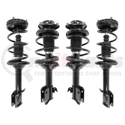 Unity Automotive 4-11195-15393-001 Front and Rear Suspension Strut and Coil Spring Assembly Kit