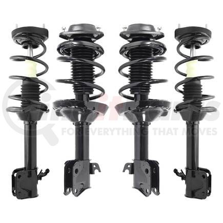 Unity Automotive 4-11197-15333-001 Front and Rear Suspension Strut and Coil Spring Assembly Kit