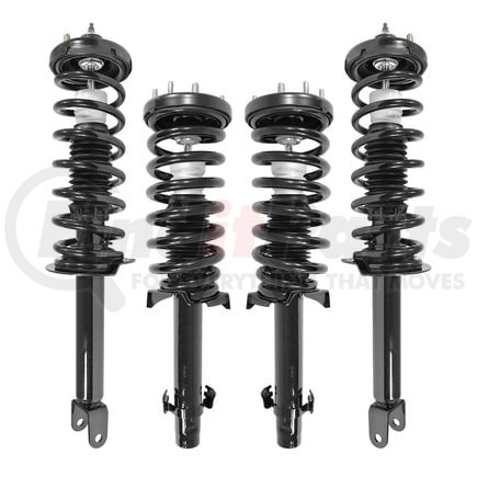 Unity Automotive 4-11235-15180-001 Front and Rear Suspension Strut and Coil Spring Assembly Kit