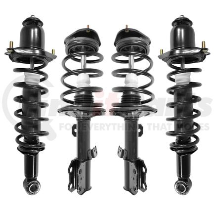 Unity Automotive 4-11241-15371-001 Front and Rear Suspension Strut and Coil Spring Assembly Kit