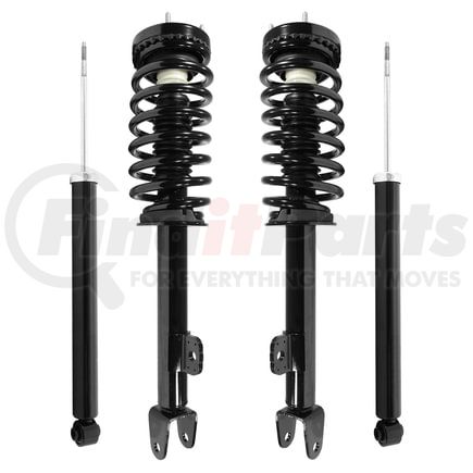 Unity Automotive 4-11280-253600-001 Front and Rear Suspension Strut and Coil Spring Assembly Shock Absorber Kit