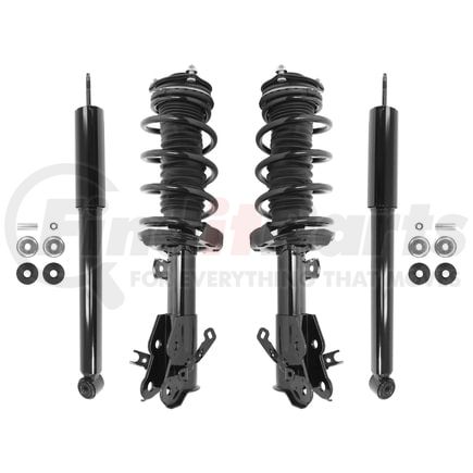 Unity Automotive 4-11325-253080-001 Front and Rear Suspension Strut and Coil Spring Assembly Shock Absorber Kit