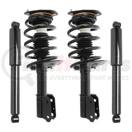 Unity Automotive 4-11320-251130-001 Front and Rear Suspension Strut and Coil Spring Assembly Shock Absorber Kit
