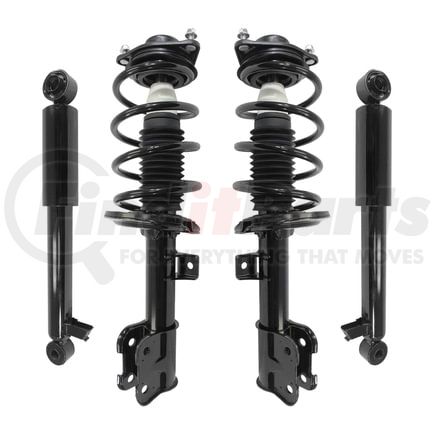 Unity Automotive 4-11365-259060-001 Front and Rear Suspension Strut and Coil Spring Assembly Shock Absorber Kit