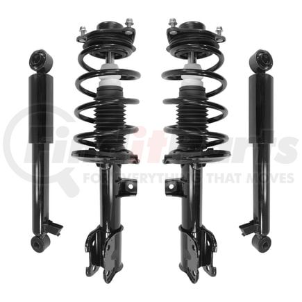 Unity Automotive 4-11367-259060-001 Front and Rear Suspension Strut and Coil Spring Assembly Shock Absorber Kit