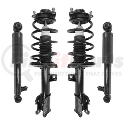 Unity Automotive 4-11367-259070-001 Front and Rear Suspension Strut and Coil Spring Assembly Shock Absorber Kit