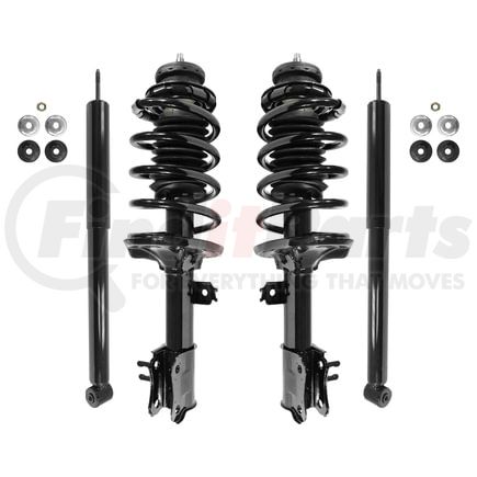 Unity Automotive 4-11403-251190-001 Front and Rear Suspension Strut and Coil Spring Assembly Shock Absorber Kit