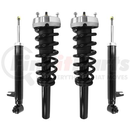 Unity Automotive 4-11425-257121-001 Front and Rear Suspension Strut and Coil Spring Assembly Shock Absorber Kit