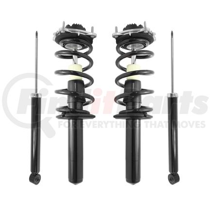 Unity Automotive 4-11430-257150-001 Front and Rear Suspension Strut and Coil Spring Assembly Shock Absorber Kit