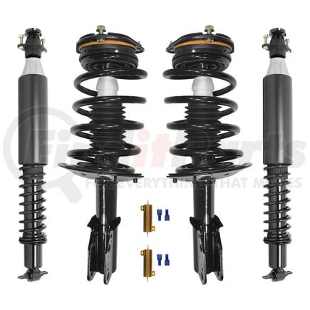 Unity Automotive 4-11450-65200c-001 Front and Rear Suspension Strut and Coil Spring Assembly Shock Absorber Set