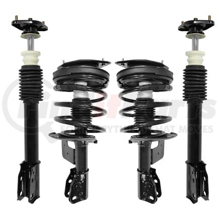 Unity Automotive 4-11420-15390-001 Front and Rear Suspension Strut and Coil Spring Assembly Kit