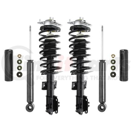 Unity Automotive 4-11550-259320-001 Front and Rear Suspension Strut and Coil Spring Assembly Shock Absorber Kit