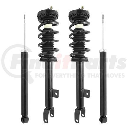 Unity Automotive 4-11510-253600-001 Front and Rear Suspension Strut and Coil Spring Assembly Shock Absorber Kit