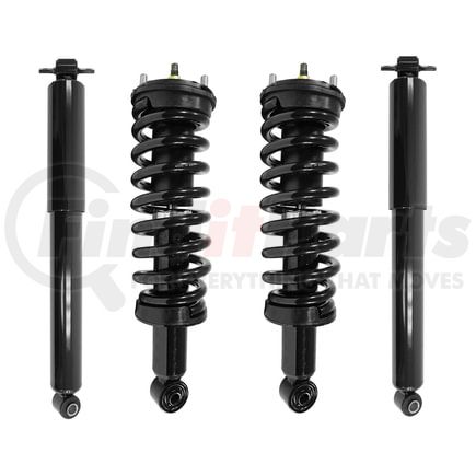 Unity Automotive 4-11570-251260-001 Front and Rear Suspension Strut and Coil Spring Assembly Shock Absorber Kit