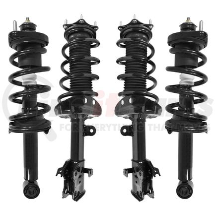 Unity Automotive 4-11605-15087-001 Front and Rear Suspension Strut and Coil Spring Assembly Kit
