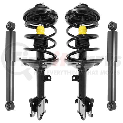 Unity Automotive 4-11583-250030-001 Front and Rear Suspension Strut and Coil Spring Assembly Shock Absorber Kit