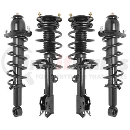 Unity Automotive 4-11585-15065-001 Front and Rear Suspension Strut and Coil Spring Assembly Kit