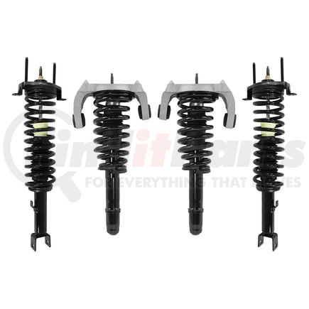 Unity Automotive 4-11651-15380-001 Front and Rear Suspension Strut and Coil Spring Assembly Kit