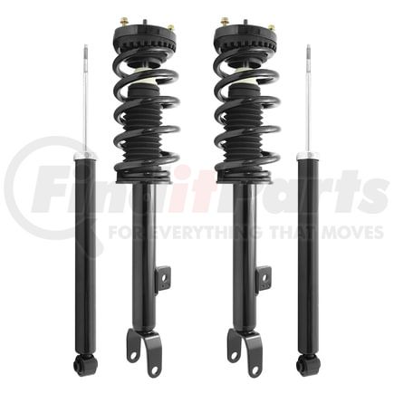 Unity Automotive 4-11640-253600-001 Front and Rear Suspension Strut and Coil Spring Assembly Shock Absorber Kit