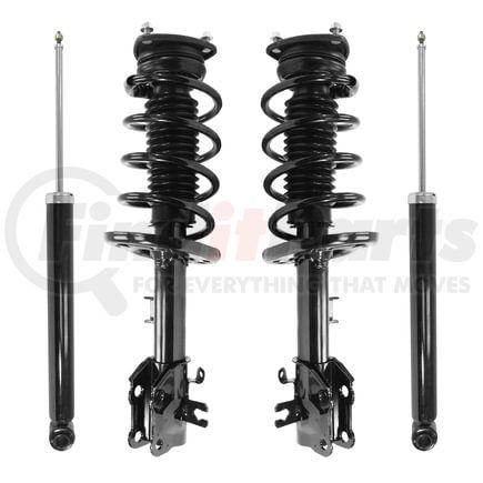 Unity Automotive 4-11697-259190-001 Front and Rear Suspension Strut and Coil Spring Assembly Shock Absorber Kit