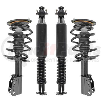 Unity Automotive 4-11700-65200c-001 Front and Rear Suspension Strut and Coil Spring Assembly Shock Absorber Set