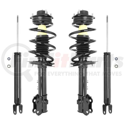 Unity Automotive 4-11745-259920-001 Front and Rear Suspension Strut and Coil Spring Assembly Shock Absorber Kit