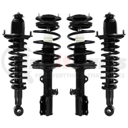 Unity Automotive 4-11751-15371-001 Front and Rear Suspension Strut and Coil Spring Assembly Kit