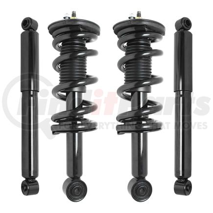 Unity Automotive 4-11780-255080-001 Front and Rear Suspension Strut and Coil Spring Assembly Shock Absorber Kit