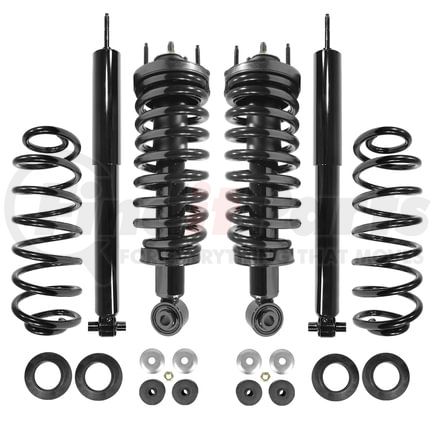 Unity Automotive 4-11800-65993c-001 Front and Rear Suspension Strut and Coil Spring Assembly Shock Absorber Set