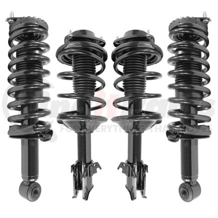 Unity Automotive 4-11851-15850-001 Front and Rear Suspension Strut and Coil Spring Assembly Kit