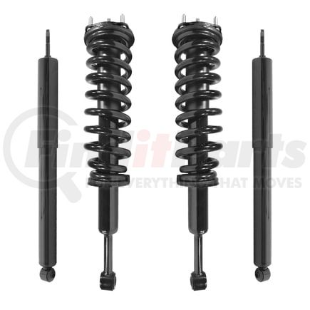 Unity Automotive 4-11921-254020-001 Front and Rear Suspension Strut and Coil Spring Assembly Shock Absorber Kit