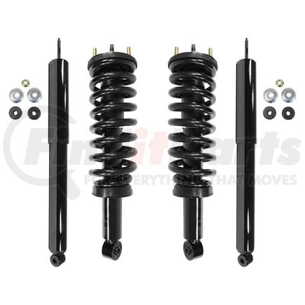 Unity Automotive 4-11931-254800-001 Front and Rear Suspension Strut and Coil Spring Assembly Shock Absorber Kit