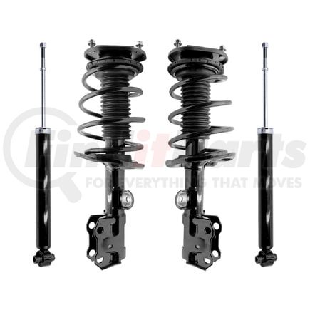Unity Automotive 4-13001-250150-001 Front and Rear Complete Strut Assembly Shock Absorber Kit