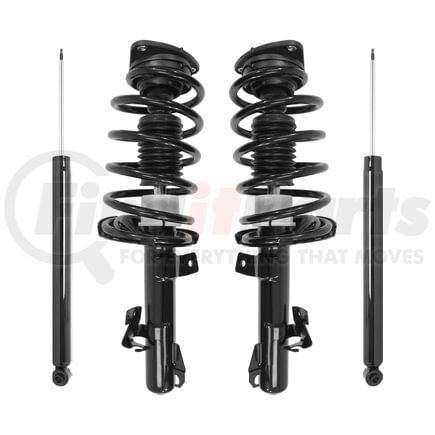 Unity Automotive 4-13083-259020-001 Front and Rear Suspension Strut and Coil Spring Assembly Shock Absorber Kit
