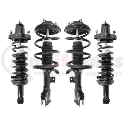 Unity Automotive 4-13043-16050-001 Front and Rear Suspension Strut and Coil Spring Assembly Shock Absorber Kit