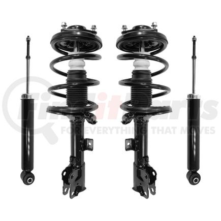Unity Automotive 4-13235-259230-001 Front and Rear Suspension Strut and Coil Spring Assembly Shock Absorber Kit