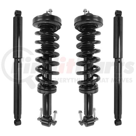 Unity Automotive 4-13201-252600-001 Front and Rear Suspension Strut and Coil Spring Assembly Shock Absorber Kit