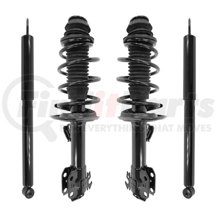 Unity Automotive 4-13331-259980-001 Front and Rear Complete Strut Assembly Shock Absorber Kit