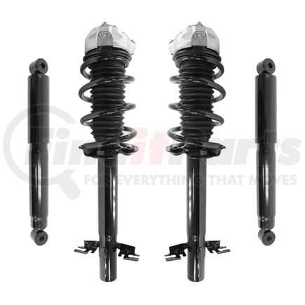 Unity Automotive 4-13421-253370-001 Front and Rear Complete Strut Assembly Shock Absorber Kit