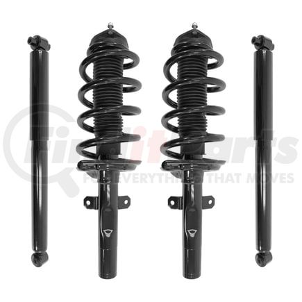 Unity Automotive 4-13380-252190-001 Front and Rear Complete Strut Assembly Shock Absorber Kit