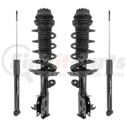 Unity Automotive 4-13391-250080-001 Front and Rear Complete Strut Assembly Shock Absorber Kit