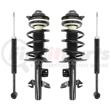 Unity Automotive 4-13613-253390-001 Front and Rear Complete Strut Assembly Shock Absorber Kit