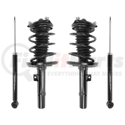 Unity Automotive 4-13571-250120-001 Front and Rear Complete Strut Assembly Shock Absorber Kit
