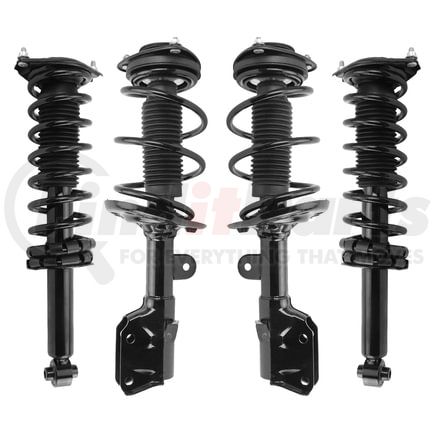 Unity Automotive 4-13761-16181-001 Front and Rear Suspension Strut and Coil Spring Assembly Shock Absorber Kit