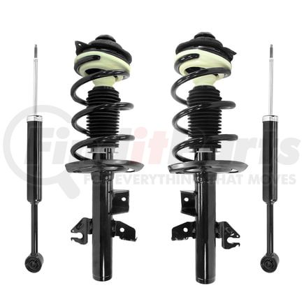 Unity Automotive 4-13673-253400-001 Front and Rear Complete Strut Assembly Shock Absorber Kit