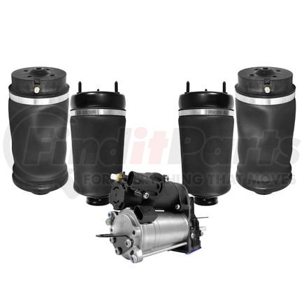 Unity Automotive 4-15-112900-C Front and Rear Suspension Air Spring Kit; Includes Air Suspension Compressor