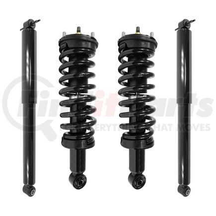 Unity Automotive 4-211150-251240-001 Front and Rear Nitrogen Gas Shock Absorber Kit
